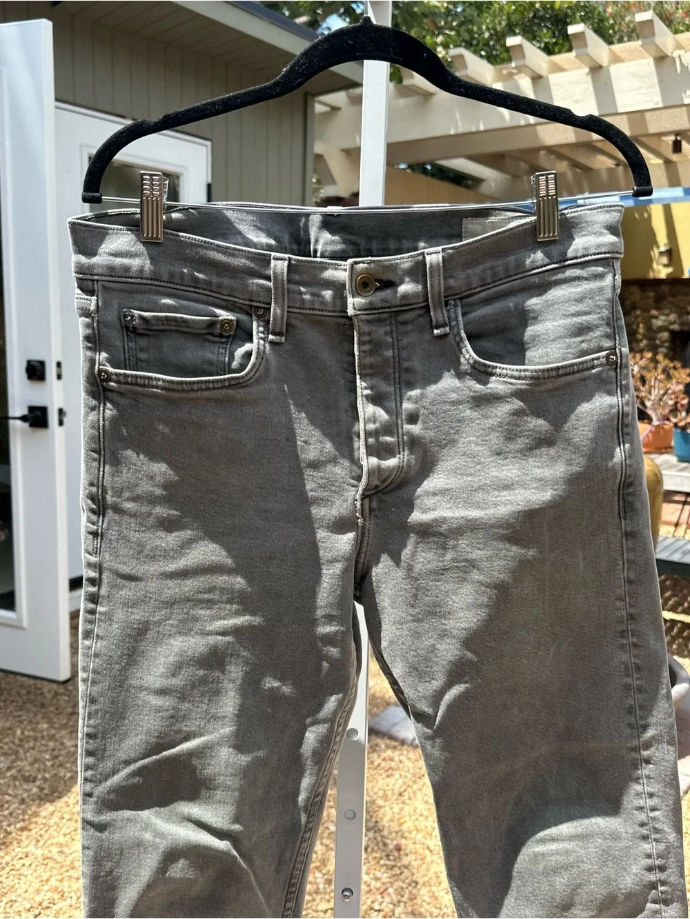 rag & bone Men's slim Jeans in Washed Gray
